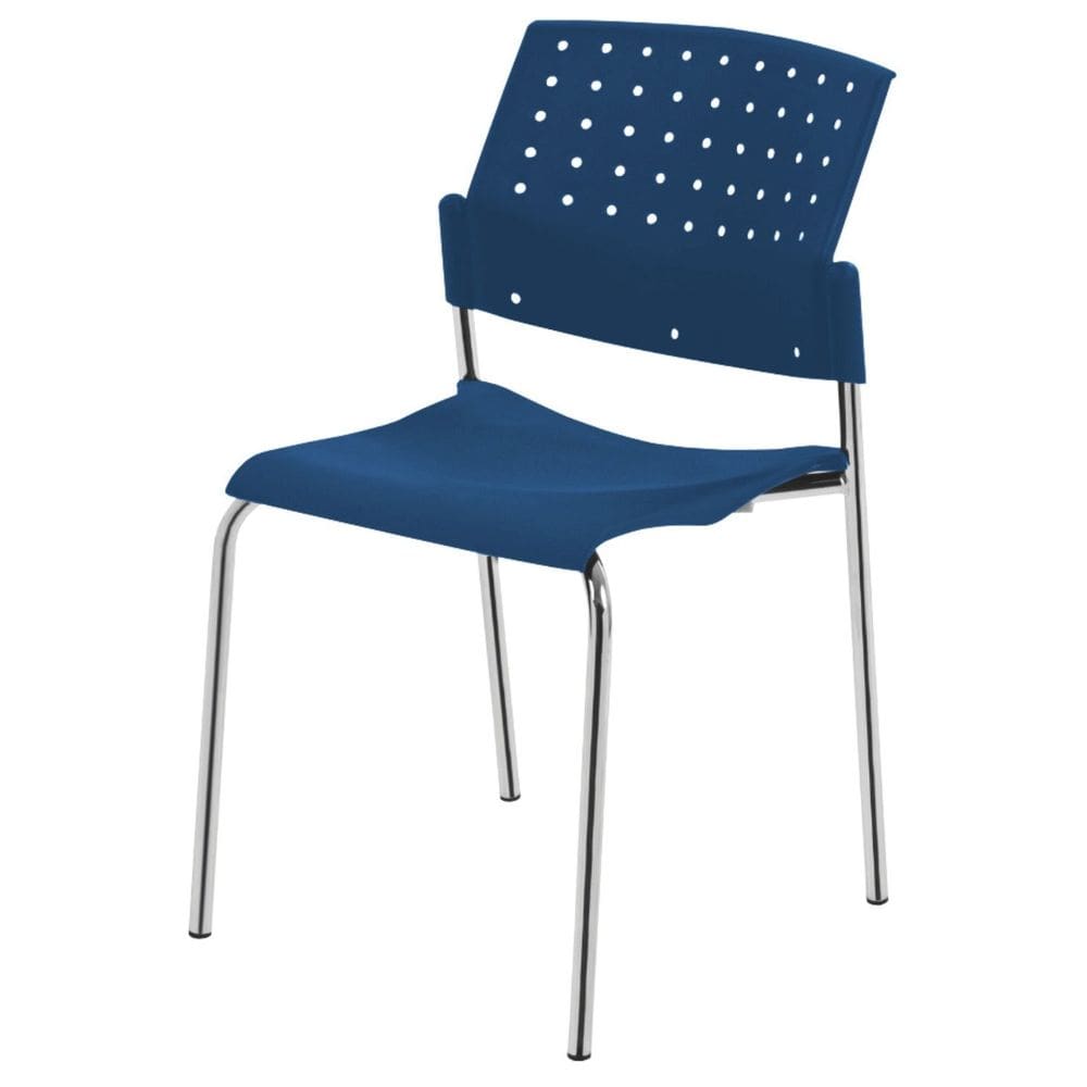 Cadeira Escritório Fixa Empilhável Hotel Auditório Movie Colorida