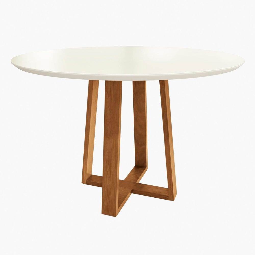 Mesa Mira para Sala de Jantar Premium Off White