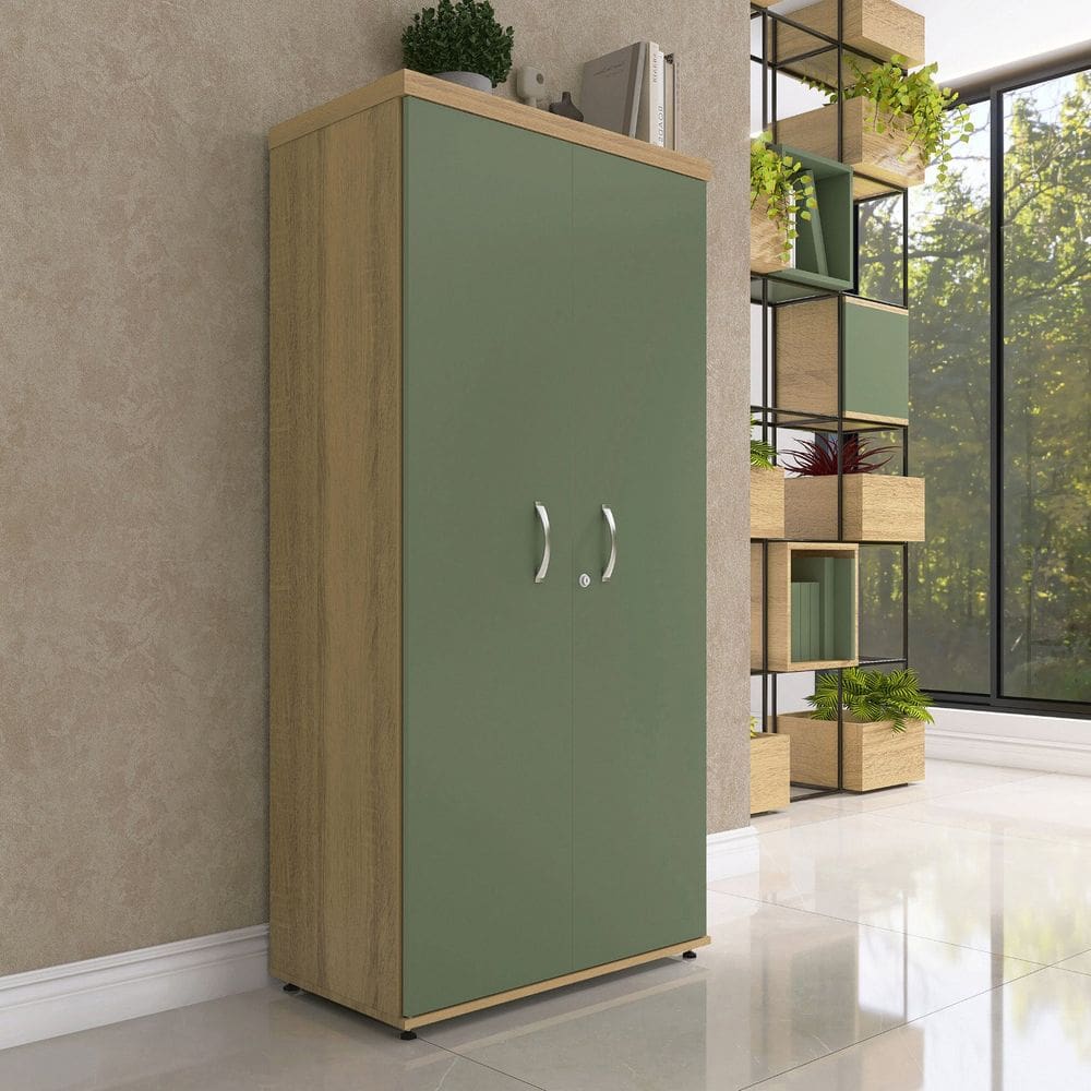 Armario Alto 02 Portas Pivotante79,2cm X 161,1cm Salvia/Samba