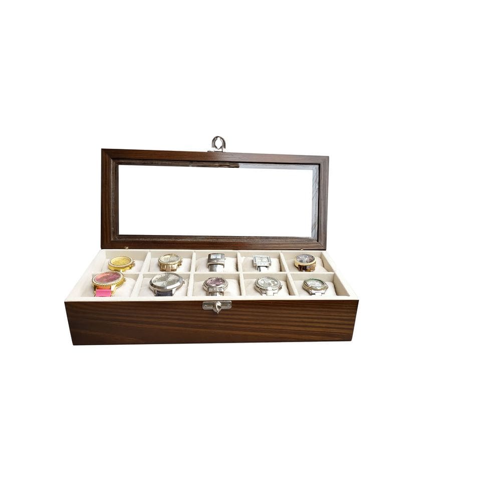 Estojo Relógios Madeira Maciça - Imbuia