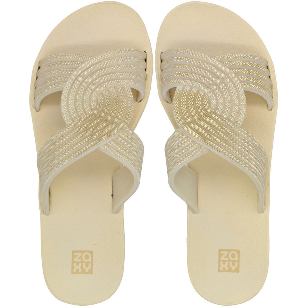 Tamanco Slide Zaxy Rasteiro Chic Tiras Entrelaçada Feminino