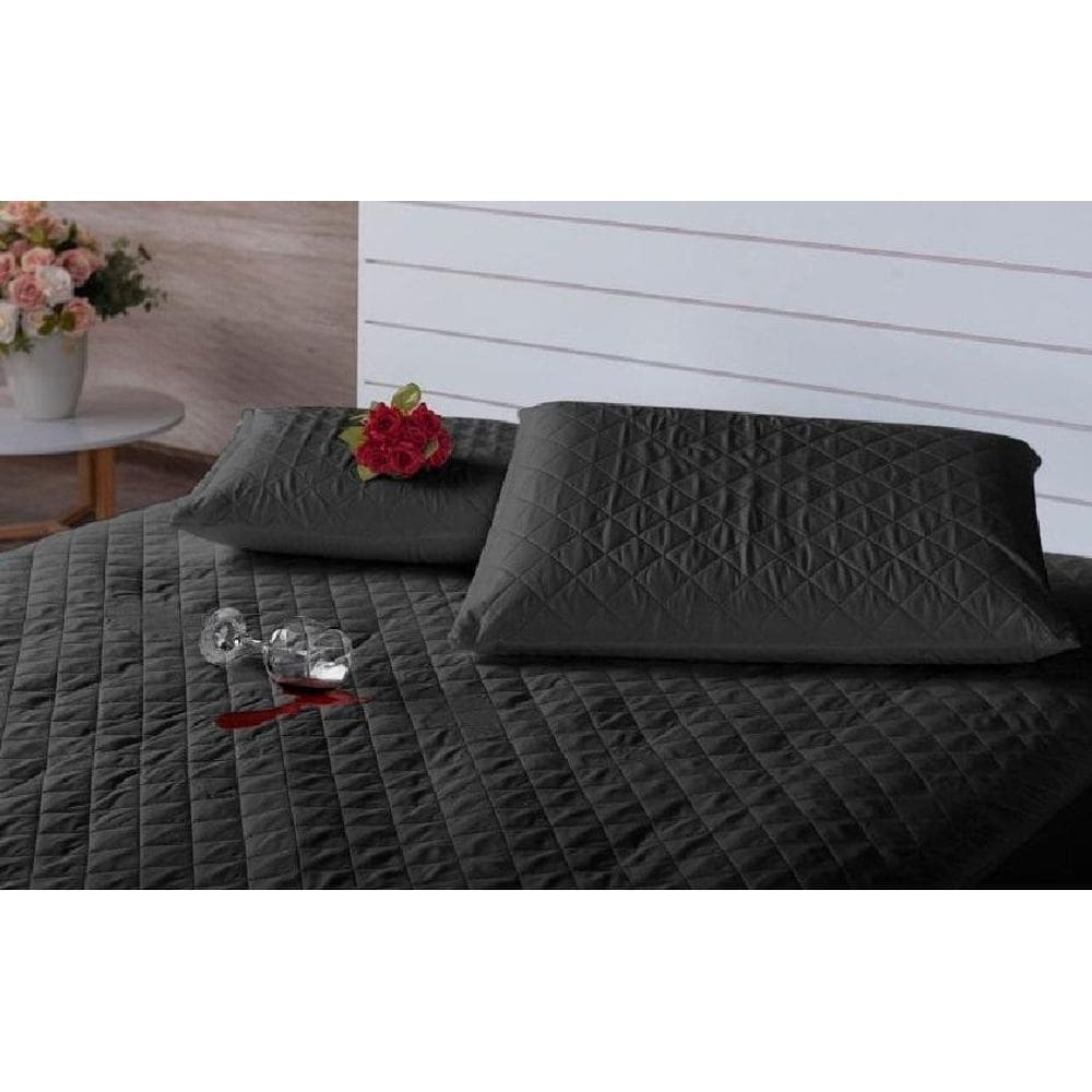 Capa Para Colchão Impermeável Matelada Solteiro Preto