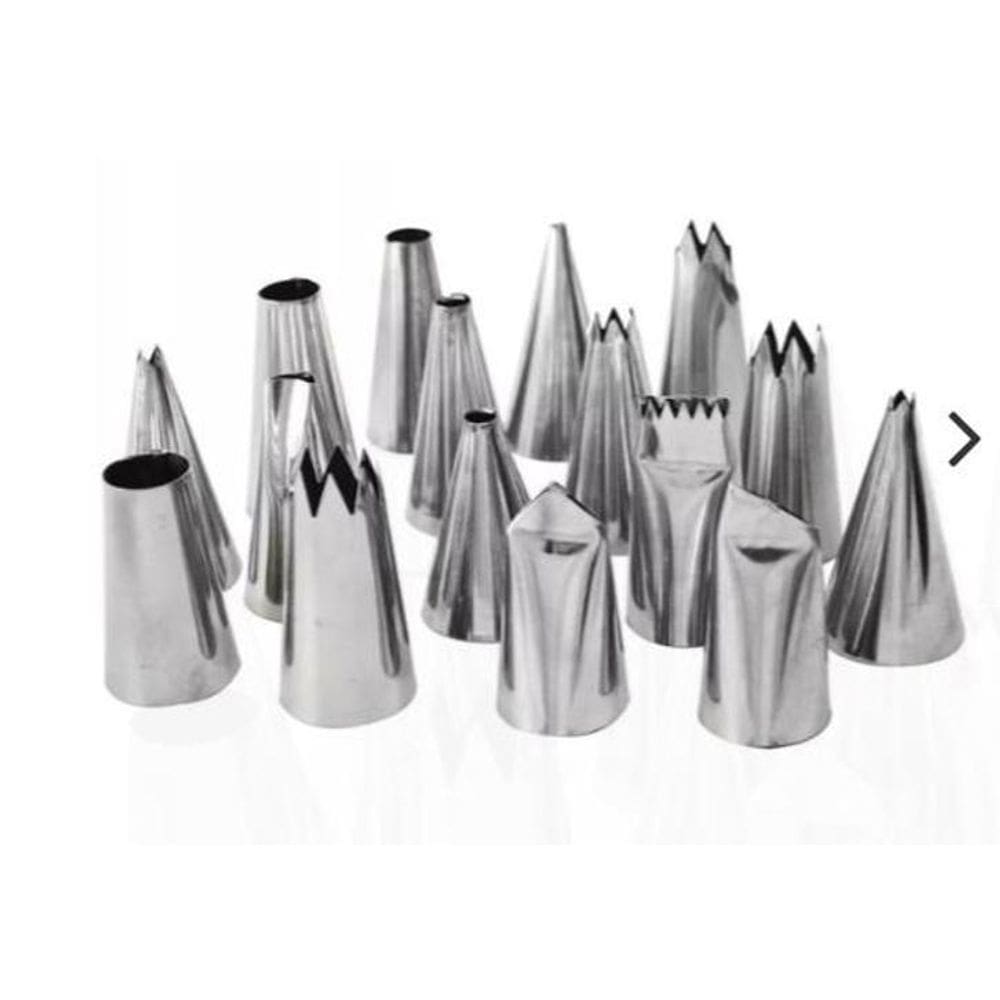 Jogo De Bico Para Confeitar - 16 Peças