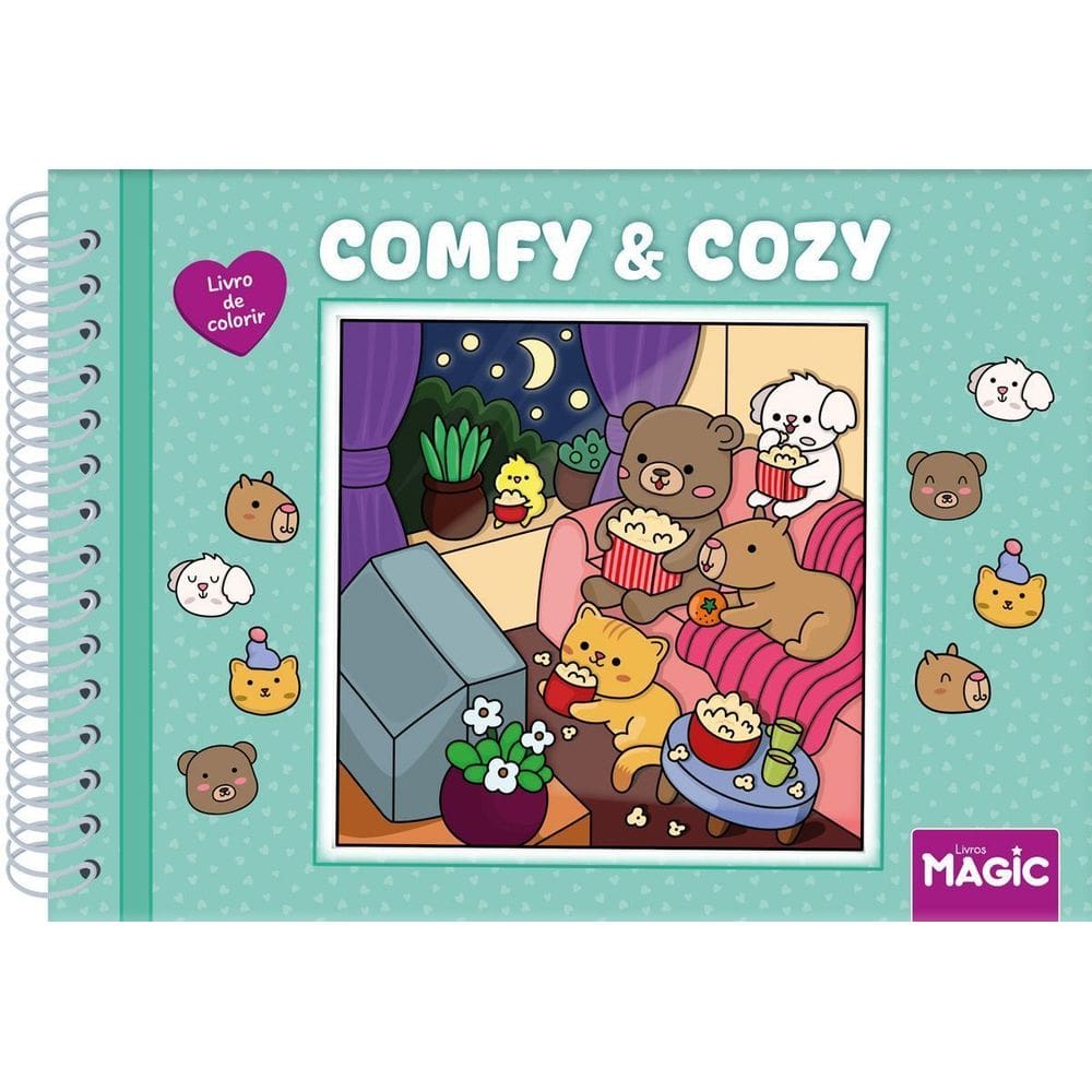 Comfy And Cozy - Livro De Colorir - Green