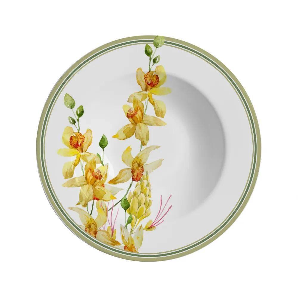 Conjunto 6 Pratos Fundo Spring Alleanza - Alta Qualidade