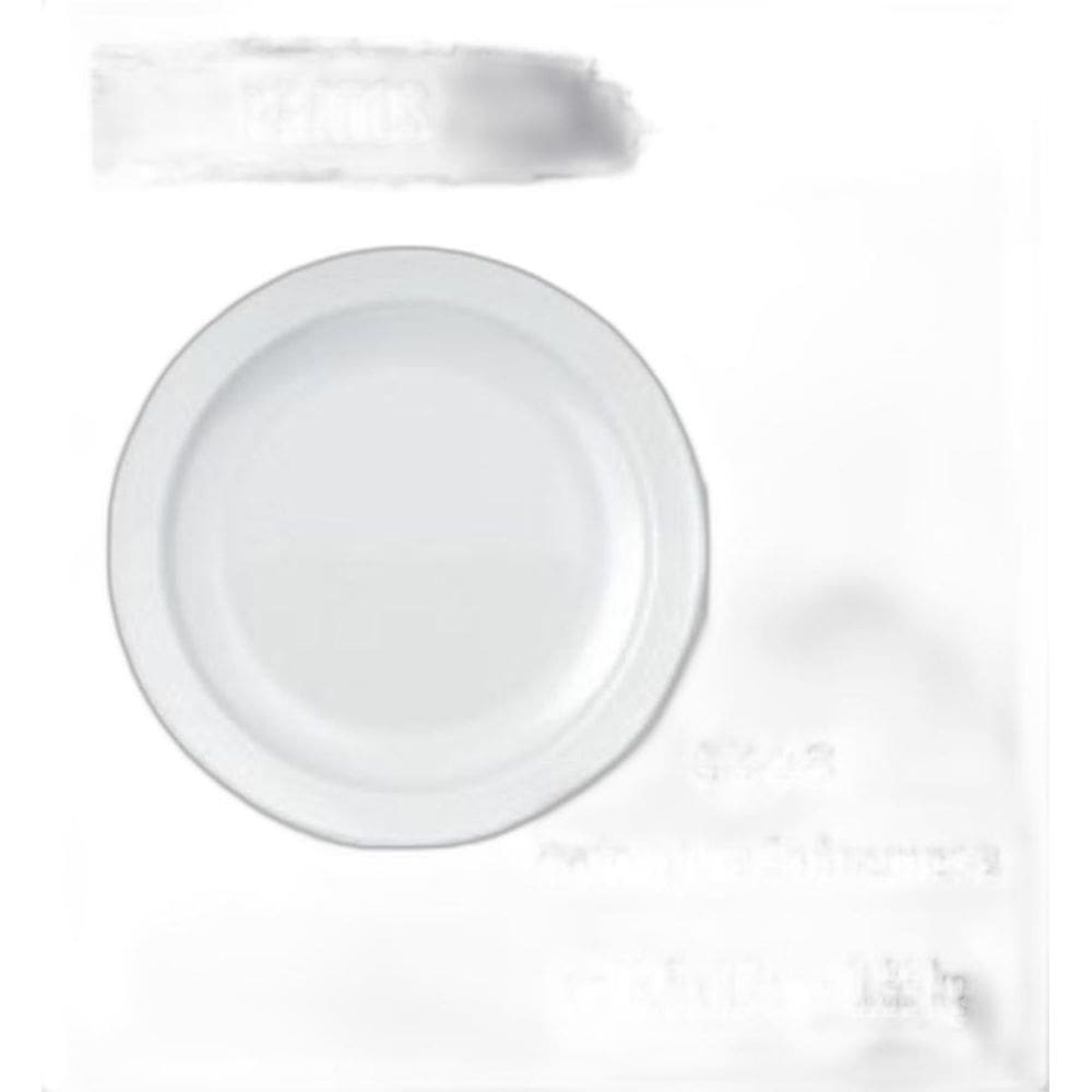 Jogo De Prato Gourmet 12 Pratos Sobremesa Lanche Branco