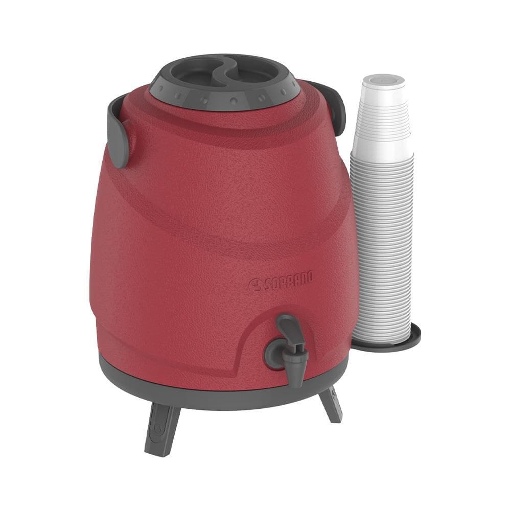 Botijao Soprano Aspen Estacionario 9l Vermelho