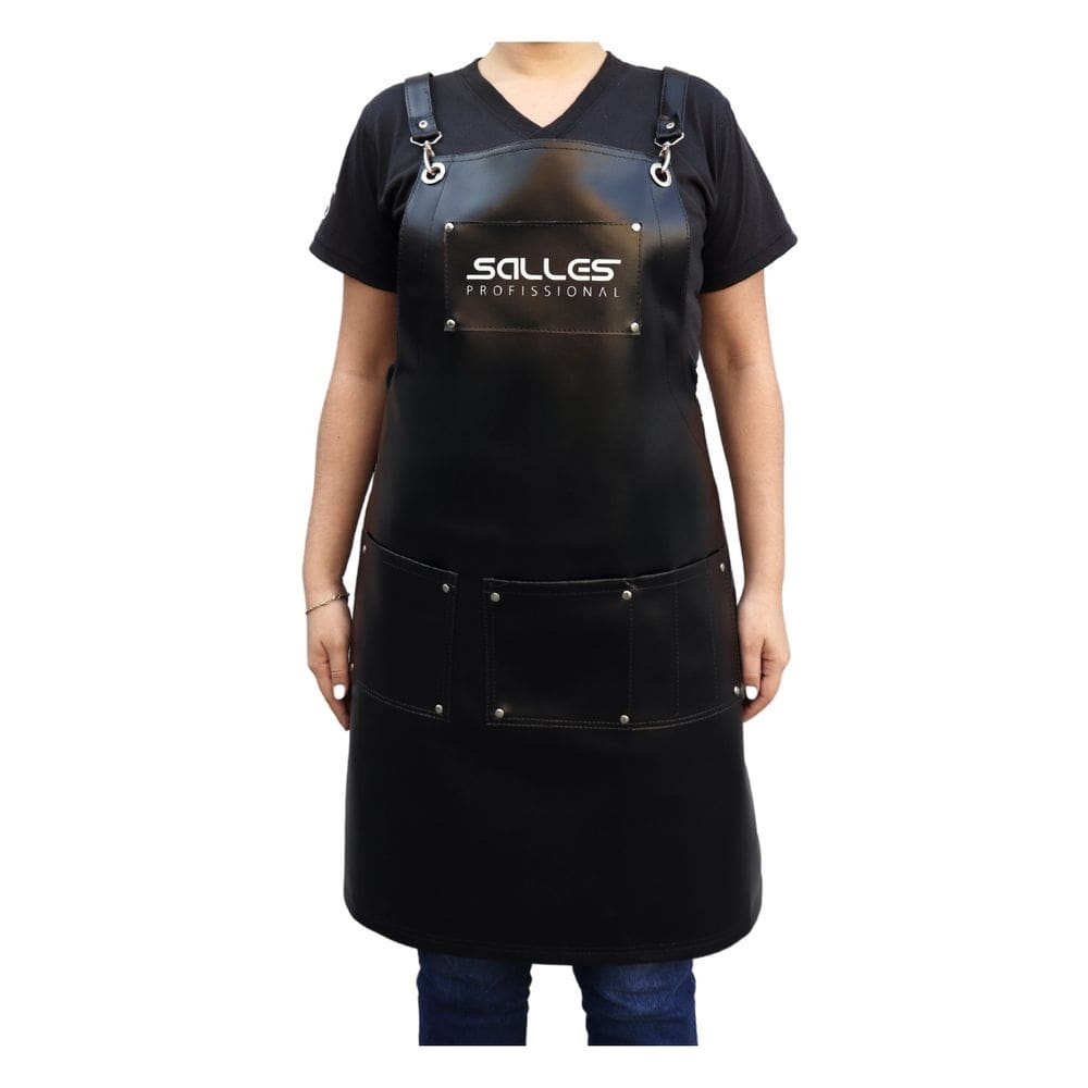 Avental Para Cabeleireiro Barbeiro Premium Couro Salles