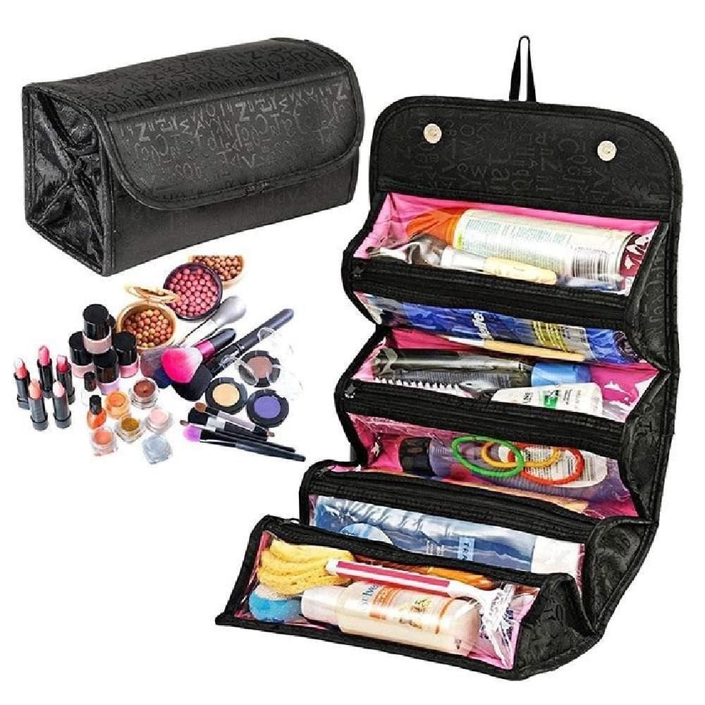 Necessaire Viagem Frasqueira Bolsa Maleta Rolinho Organizador Cosmeticos Maquiagem Portatil