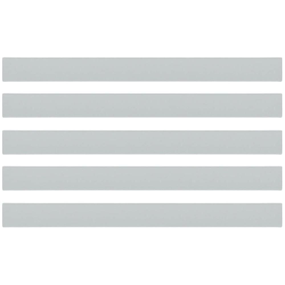 Kit 5 Puxadores para Móveis 20cm Linear Libero Nuovo Cinza Torralba 4523 Anodizado Jat