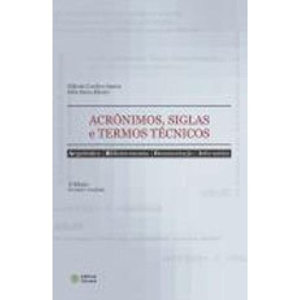 Acronimos, Siglas E Termos Tecnicos