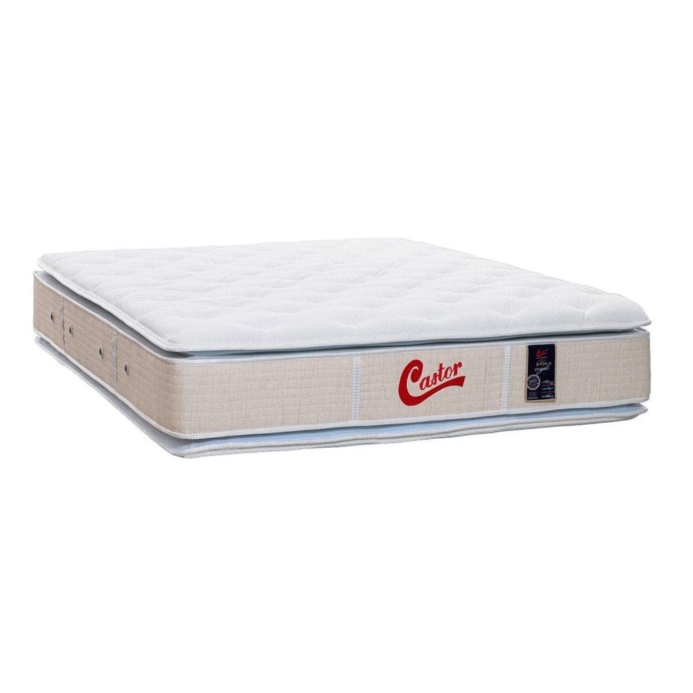 Colchão King Castor Vitagel Super Luxo  Double Face 193X203X36