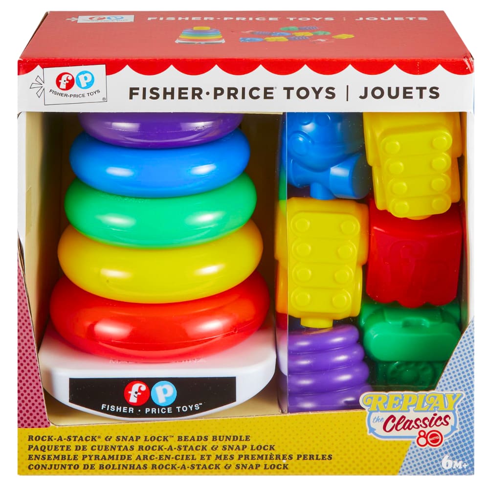 Brinquedo Infantil Pirâmide de Argolas 80th JGR50FisherPrice