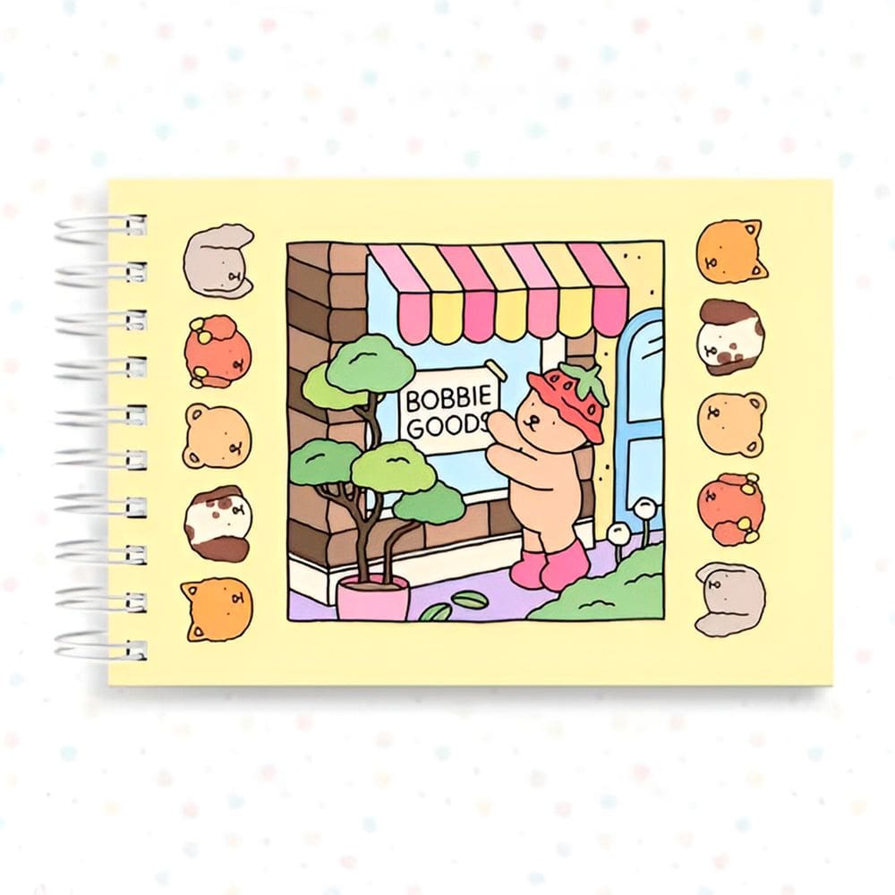 Livrinho para Colorir Capa Dura Amarelo Bobbie Goods 50 Pági