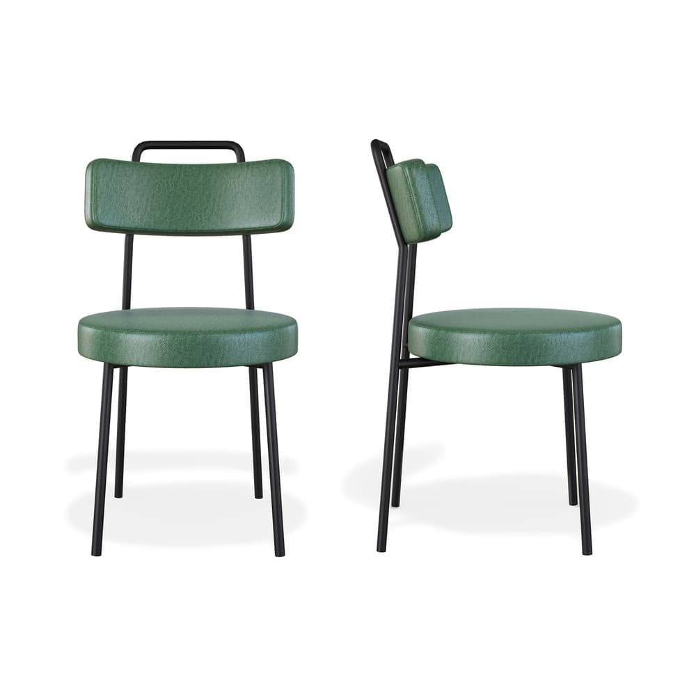 Kit 2 Cadeiras Escritório Ster Couríssimo Verde - Vallisa Decor