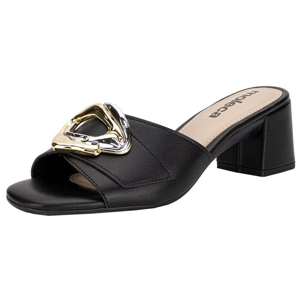 Tamanco Feminino Salto Grosso Moleca 5496117