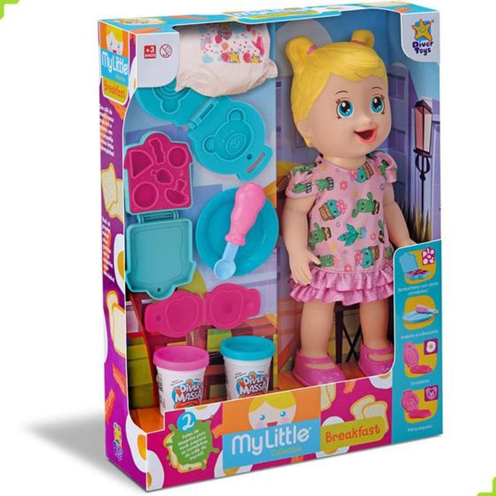 Boneca My Little Collection Cafe Da Manha