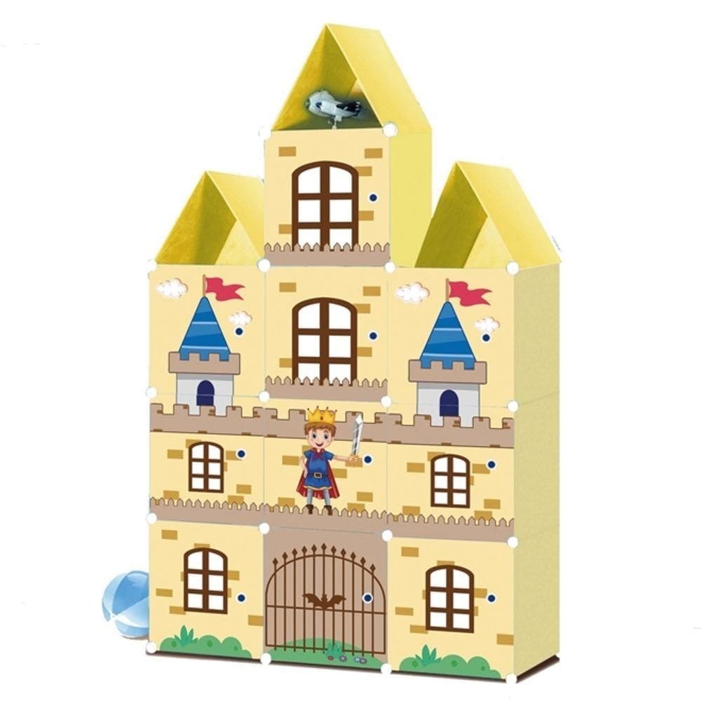 Armario Infantil Roupa Plastico Guarda Portatil Organizador Brinquedos E Sapateira 13 Modulos