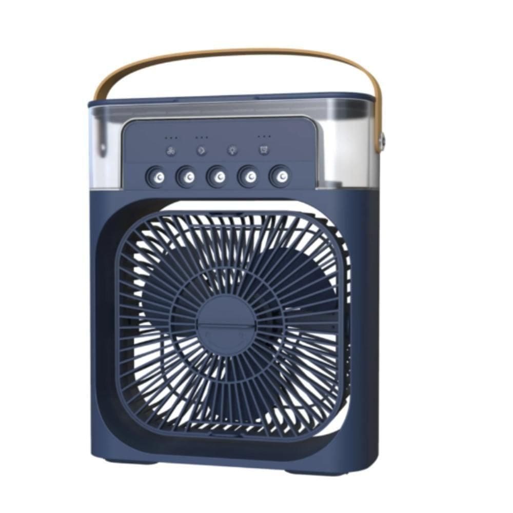 Ventilador Mesa Condicionado Portatil Ar Climatizador Led Umidificador Ambiente Multi Velocidades