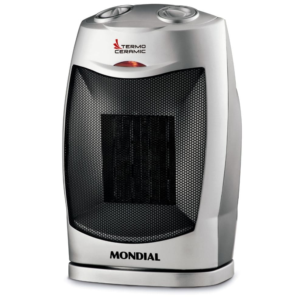 Aquecedor Elétrico Portátil Mondial Termo Ceramic A-05 2 em 1 1500W Preto/Prata 127V