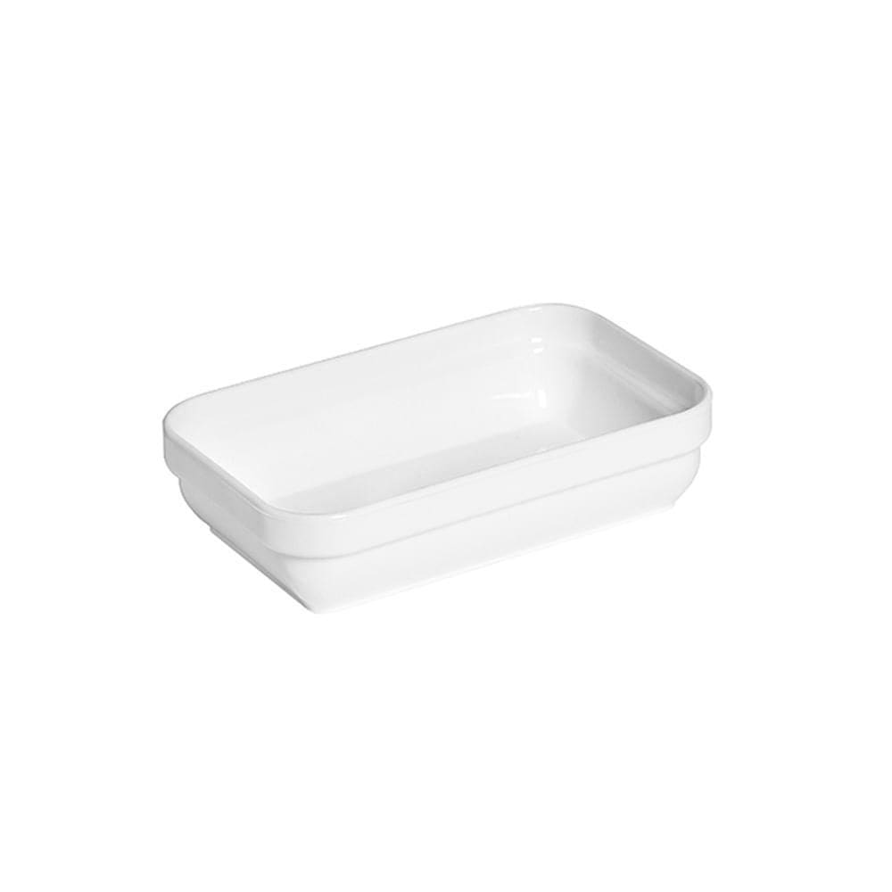 Travessa Cheff Vemplast 14X9 250Ml Polipropileno Branco