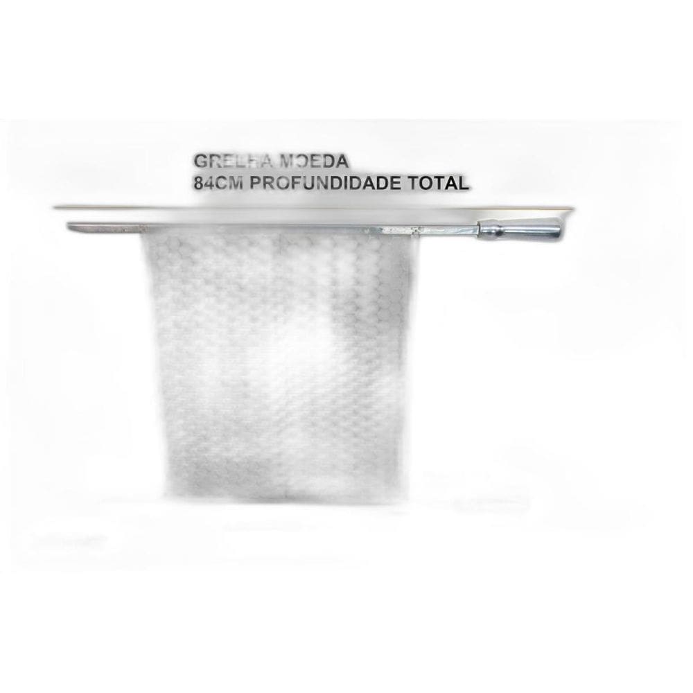 Grelha Moeda Churrasqueira Profunda Grande 50X70Cm