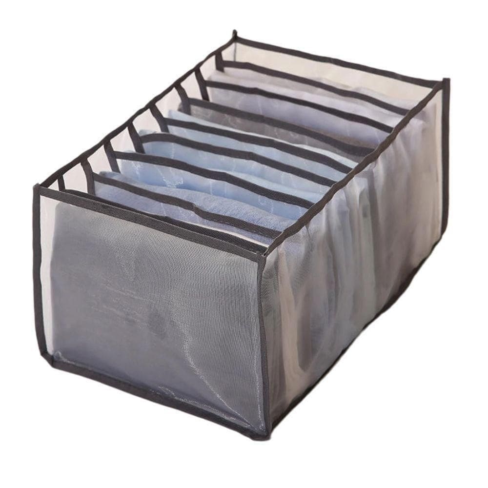 Organizador Gaveta Roupa Closet Guarda Porta Camiseta Jeans Dobravel 7 Divisorias Grande