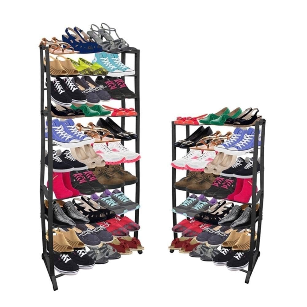 Sapateira Vertical Desmontavel 30 Pares Organizador Calçados 60 Sapatos 10 Prateleiras Kangur
