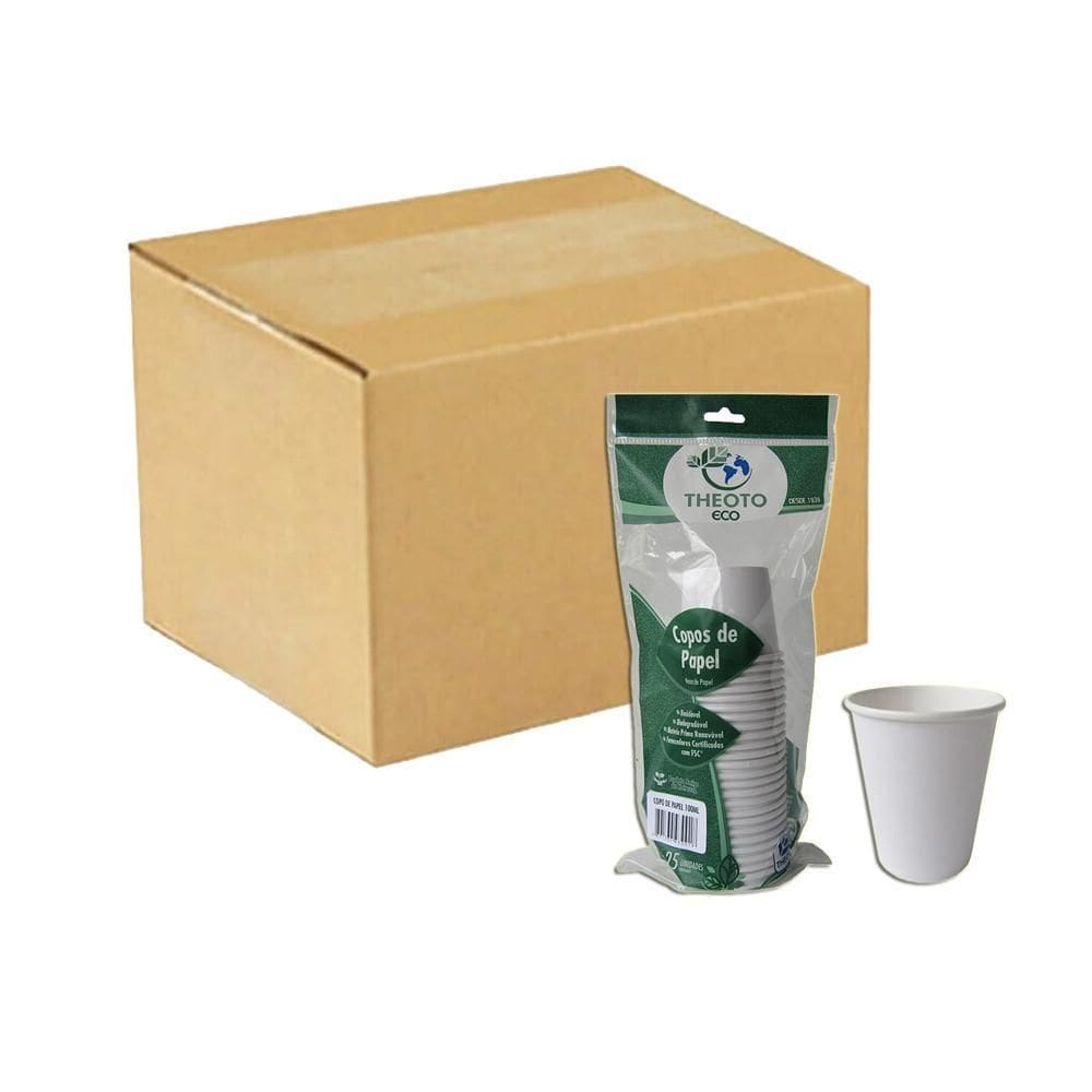 Copo de Papel Theoto 100 ml - 25 Unidades