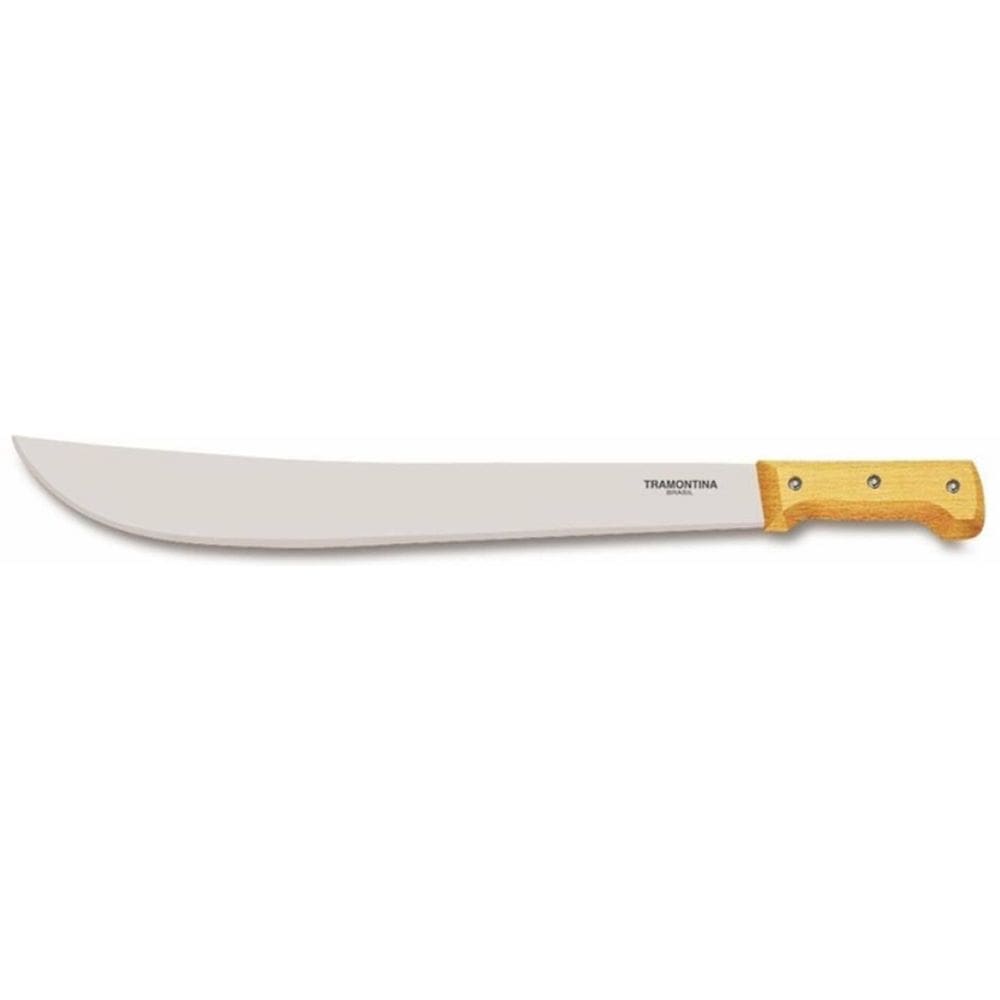 Facao Mato 20 Lamina Aco Carbono E Cabo Madeira Tramontina