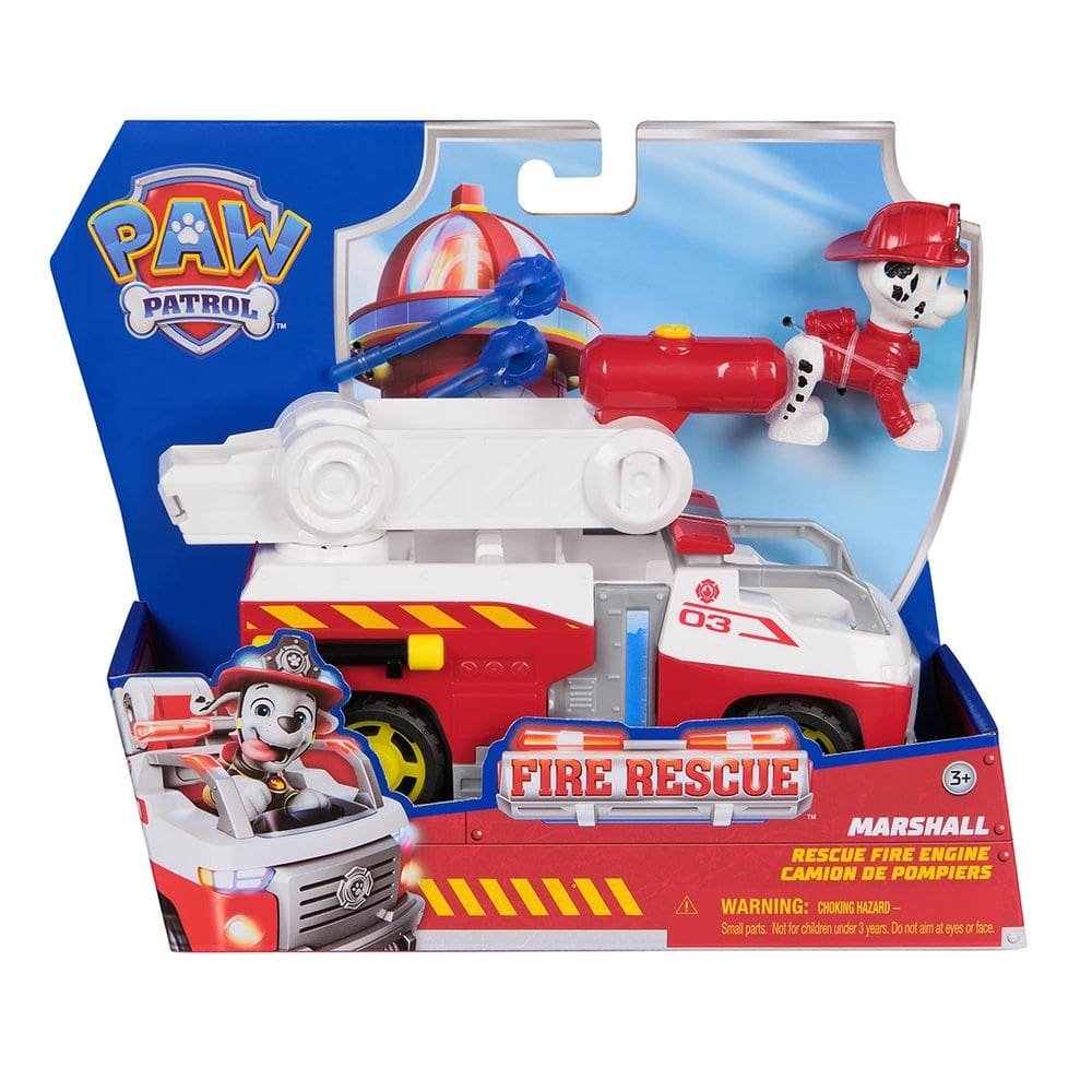 Patrulha Canina Veiculo Grande Boneco Marshall Fire Rescue
