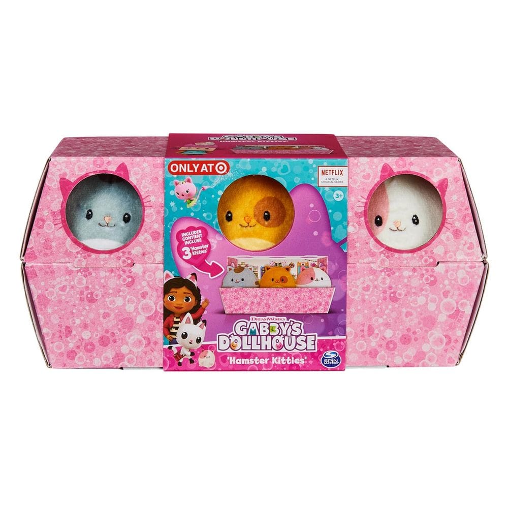 3 Pelúcias De Hamster Kitties - Gabbys Dollhouse