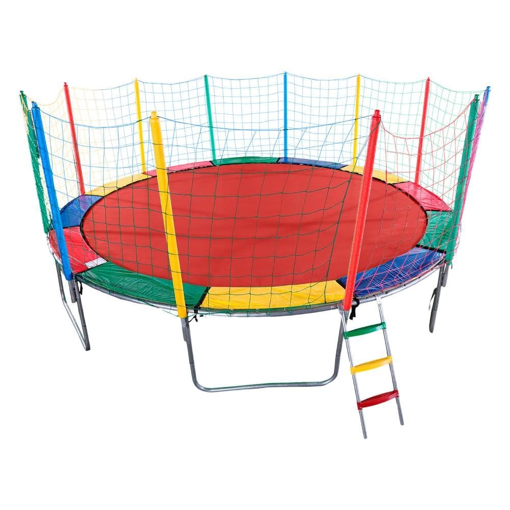 Pula Pula Cama Elástica 4,27m 6 Pés Lona Cores Lisas sem Emenda