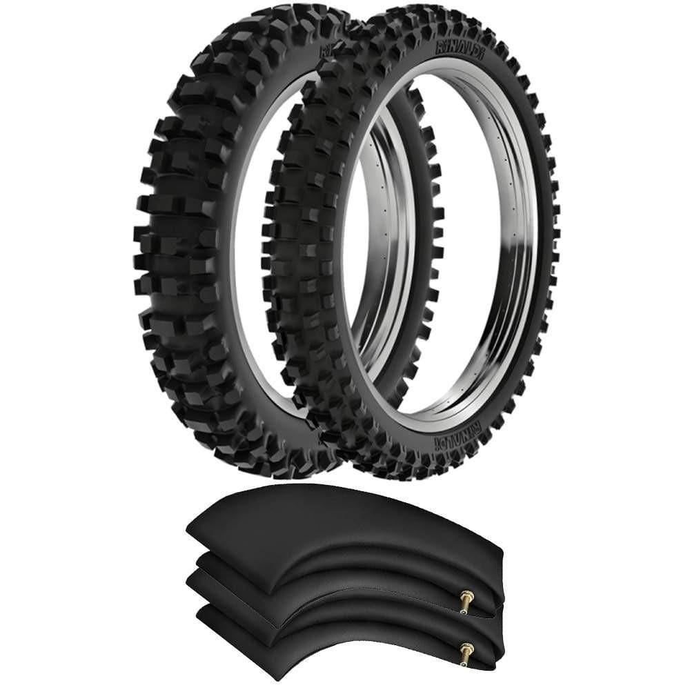 Kit Pneu Trilha Off Road Xlx 250 400-17 + 300-21 Sh31 Rinaldi
