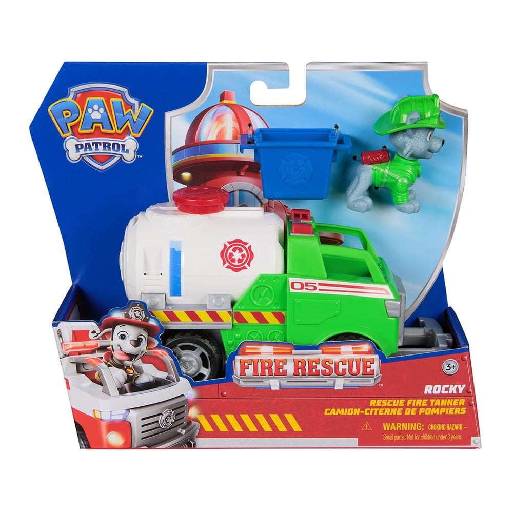 Patrulha Canina - Caminhão + Boneco do Rocky (Fire Rescue)