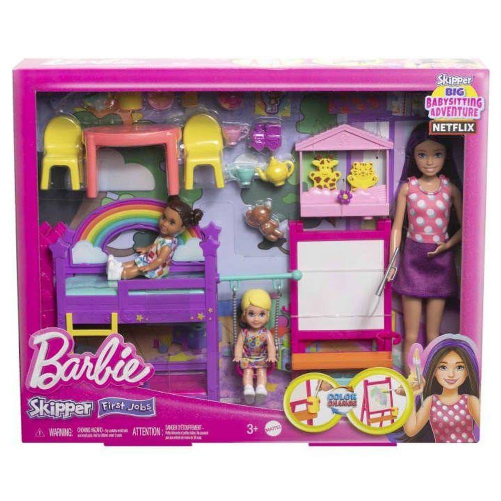 Barbie Conjunto de Brinquedo de Creche - HND18 - MATTEL