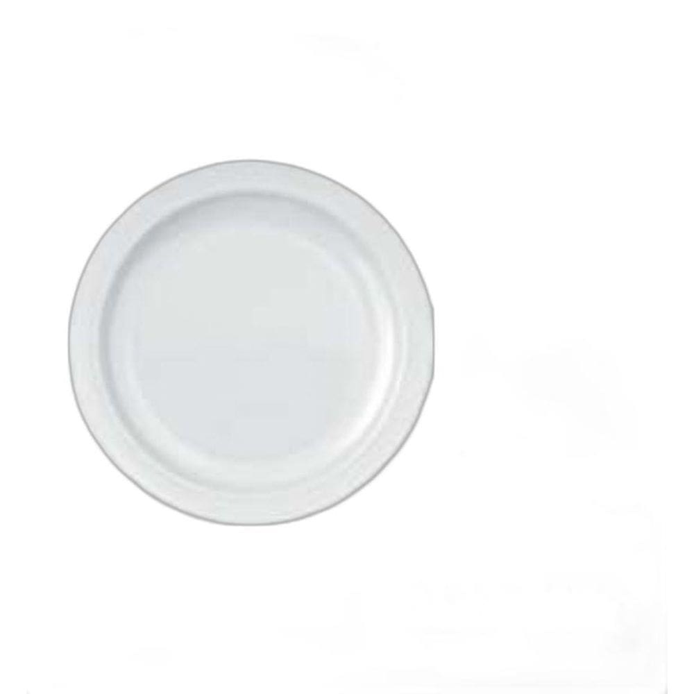 Jogo De Prato Gourmet 06 Pratos Rasos - 24Cm Branco