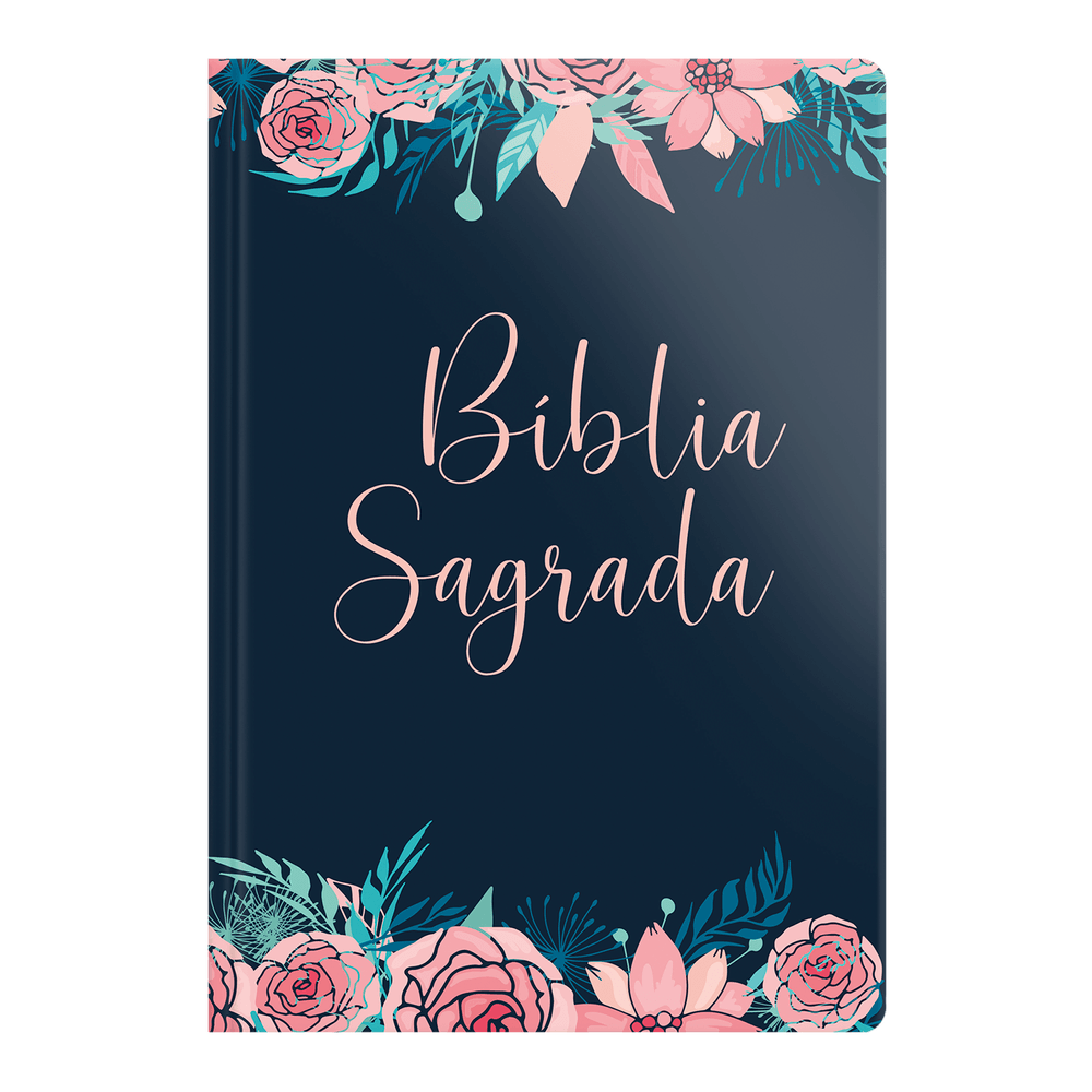 Biblia Nvi Capa Especial 2 cores Rosas Capa Dura