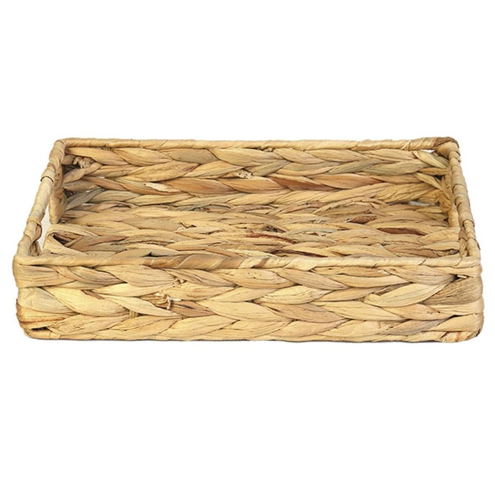 Bandeja Multiuso Fibra Natural Seagrass com Alça 30x20x6 cm