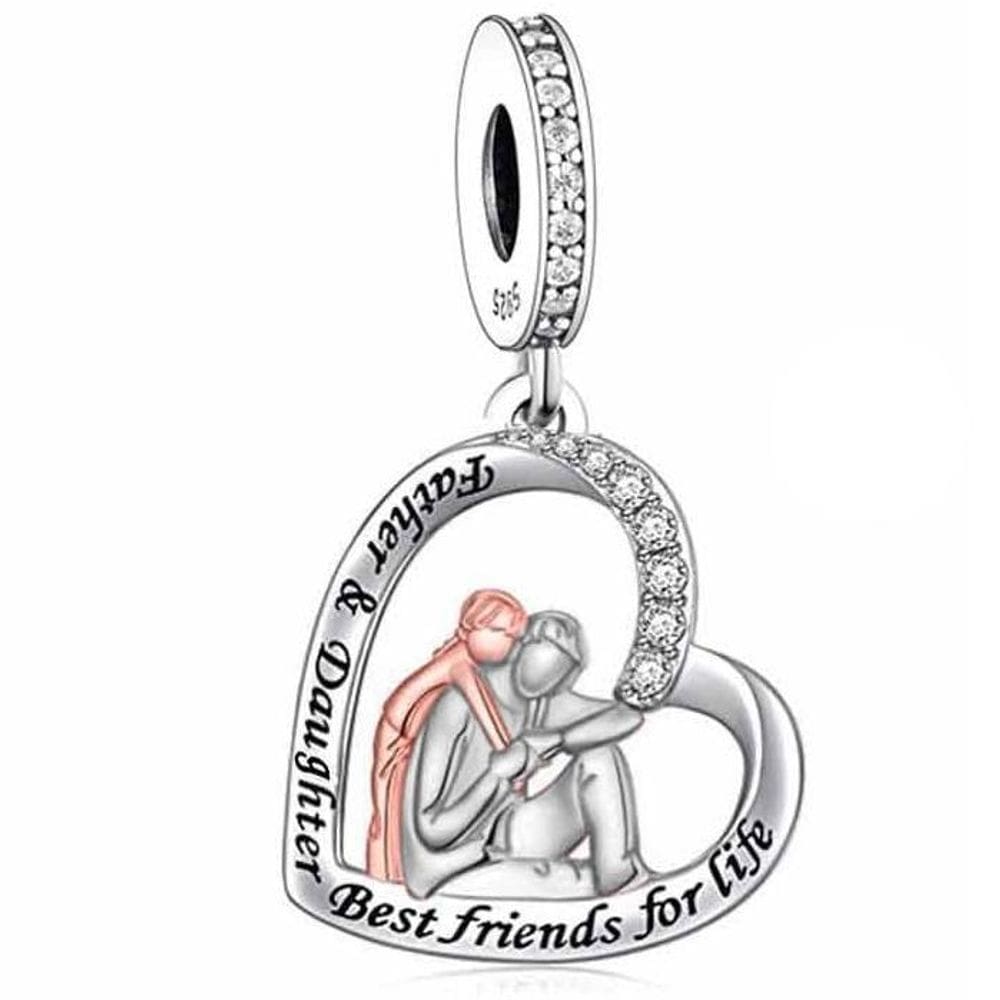 Berloque Pingente Pai E Filha