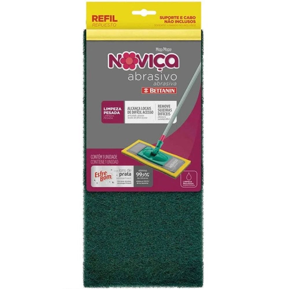 Refil Esfregao Esfrebom Abrasivo MOP Limpeza Bettanin Noviça