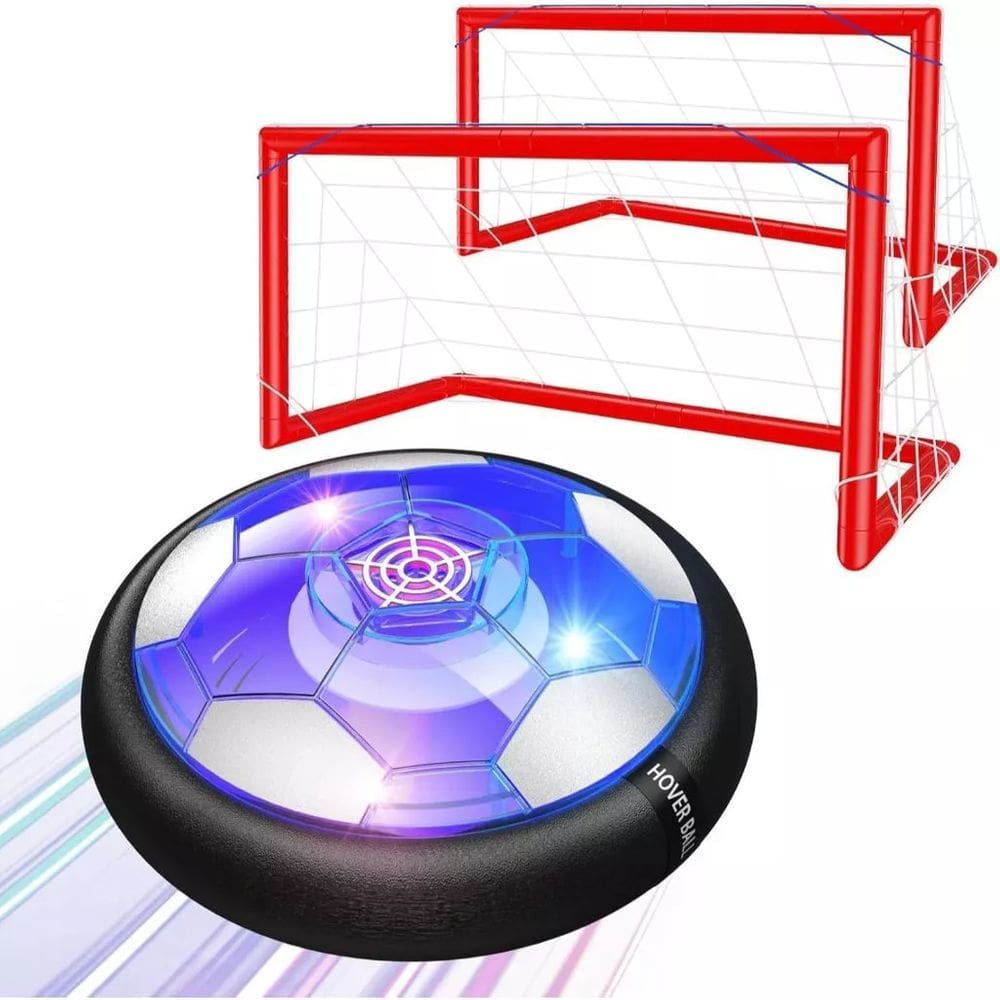 Bola de Futebol Flutuante 2 gols Recarregável com Luz e Amortecedor de Espuma - Toys Import J24583