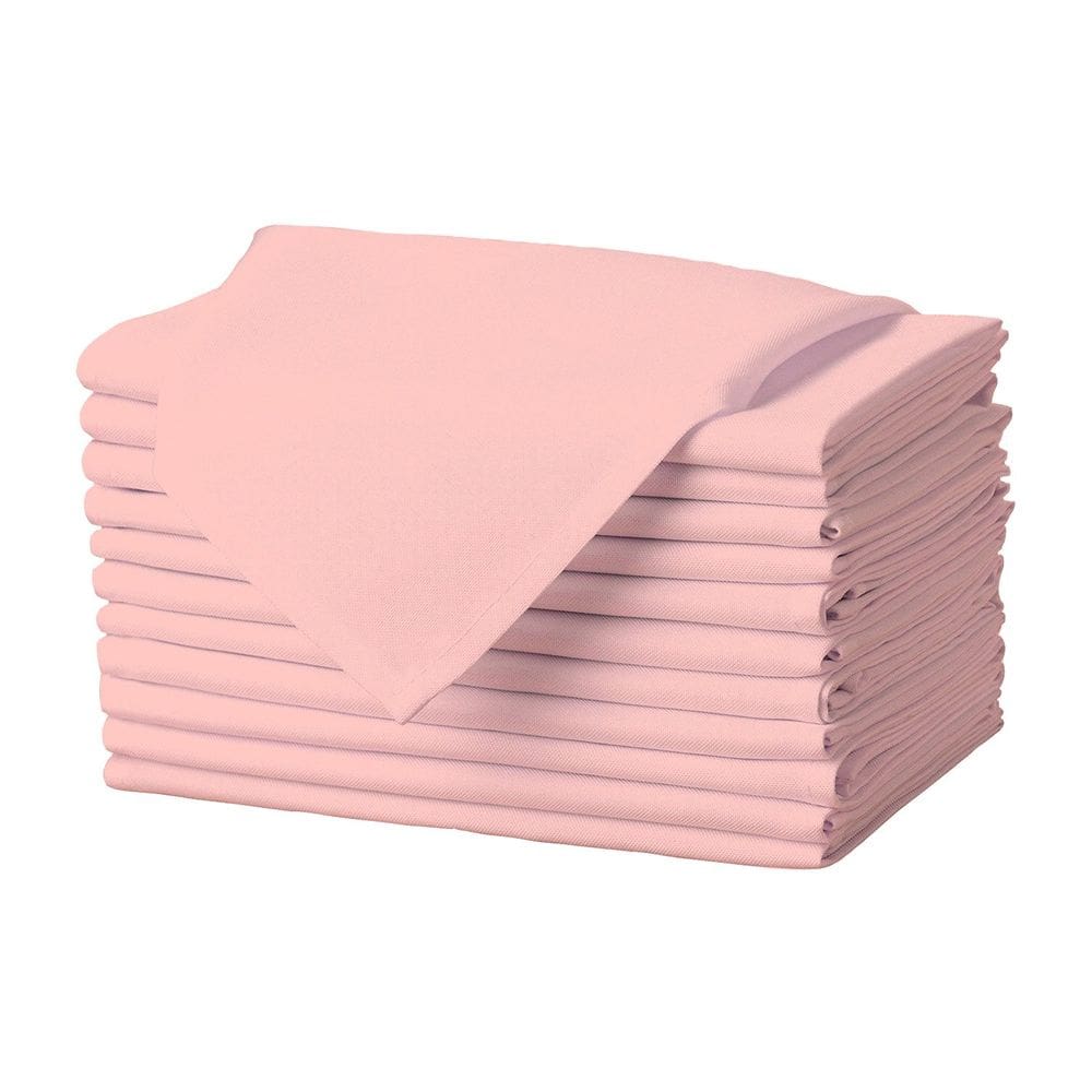 Guardanapos de pano Gee Di Moda rosa 43x43cm, poliéster, conjunto de 12