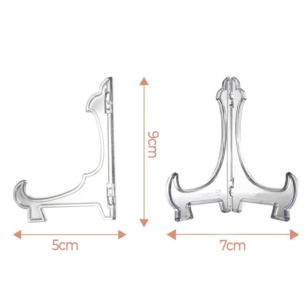 Kit 6 Suportes Para Pratos E Azulejos Transparente 9Cm