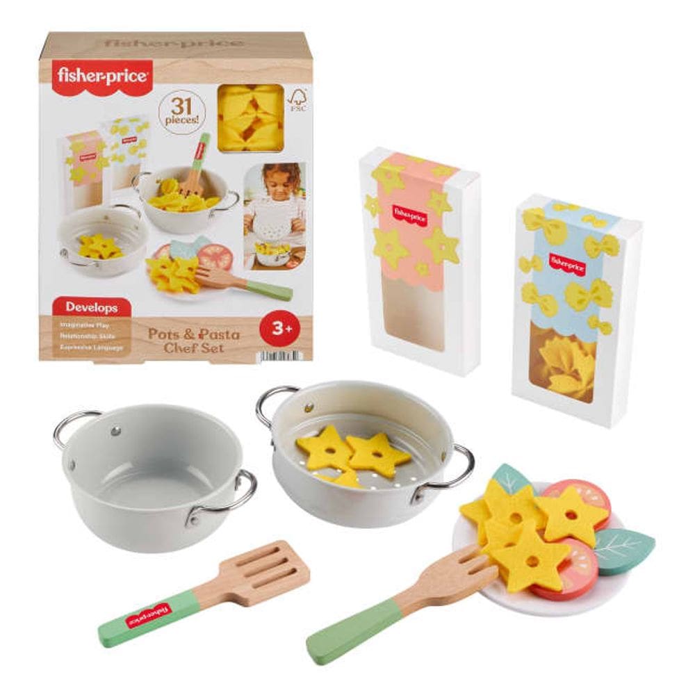 Fisher Price - Conjunto de panelas e massas MATTEL
