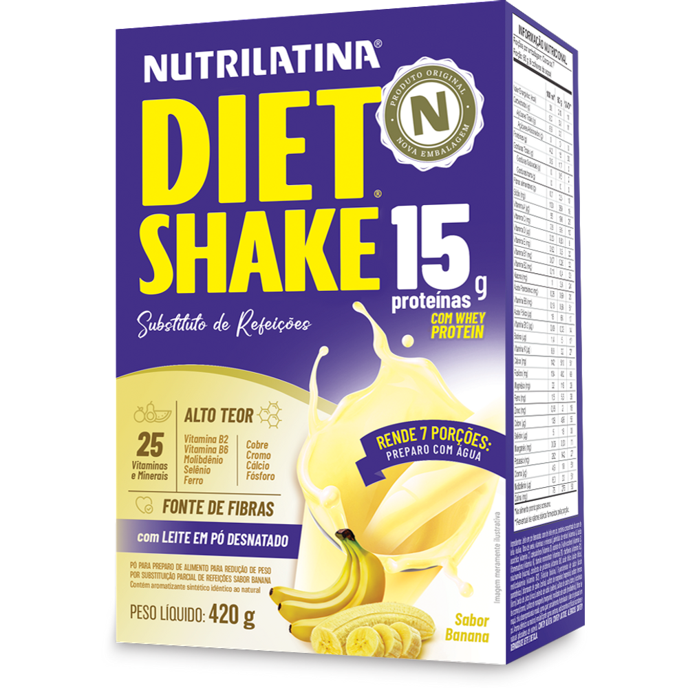 DIET SHAKE BANANA Nutrilatina420g