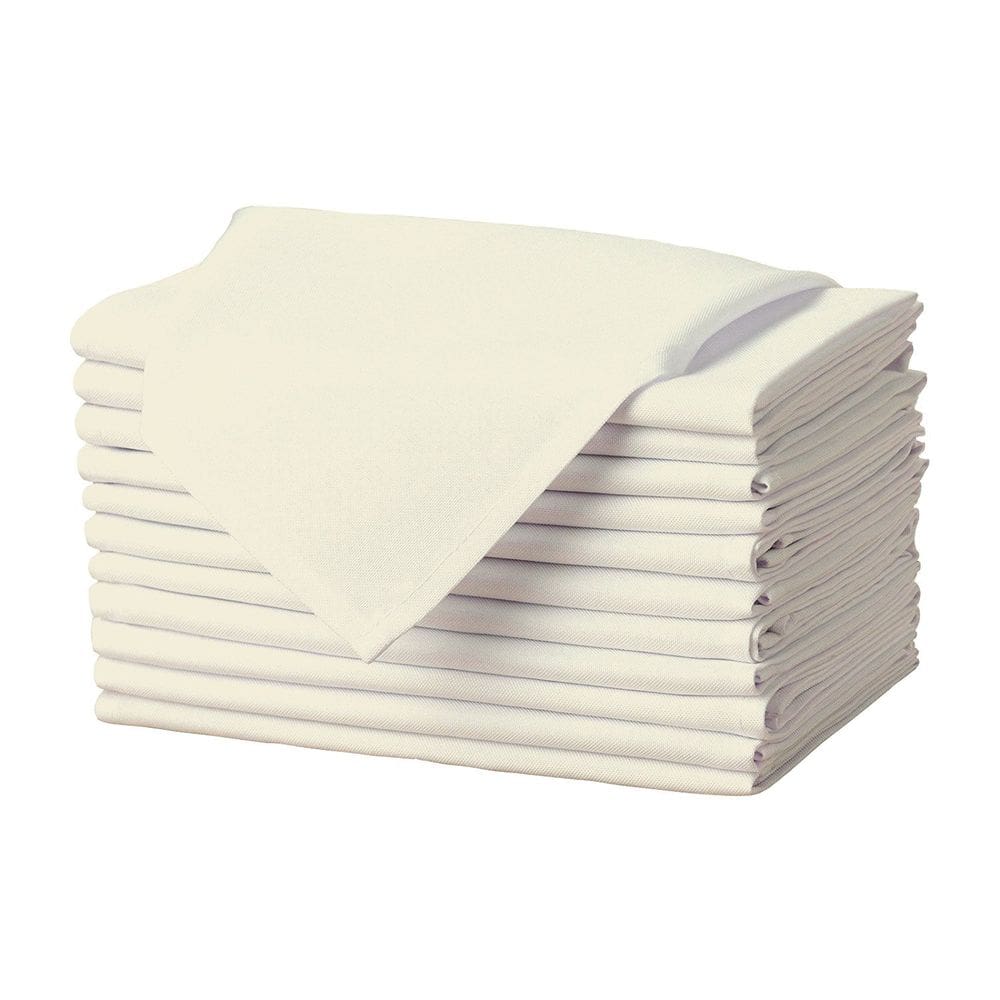 Guardanapos de pano Gee Di Moda Ivory 43x43cm - Conjunto de 12