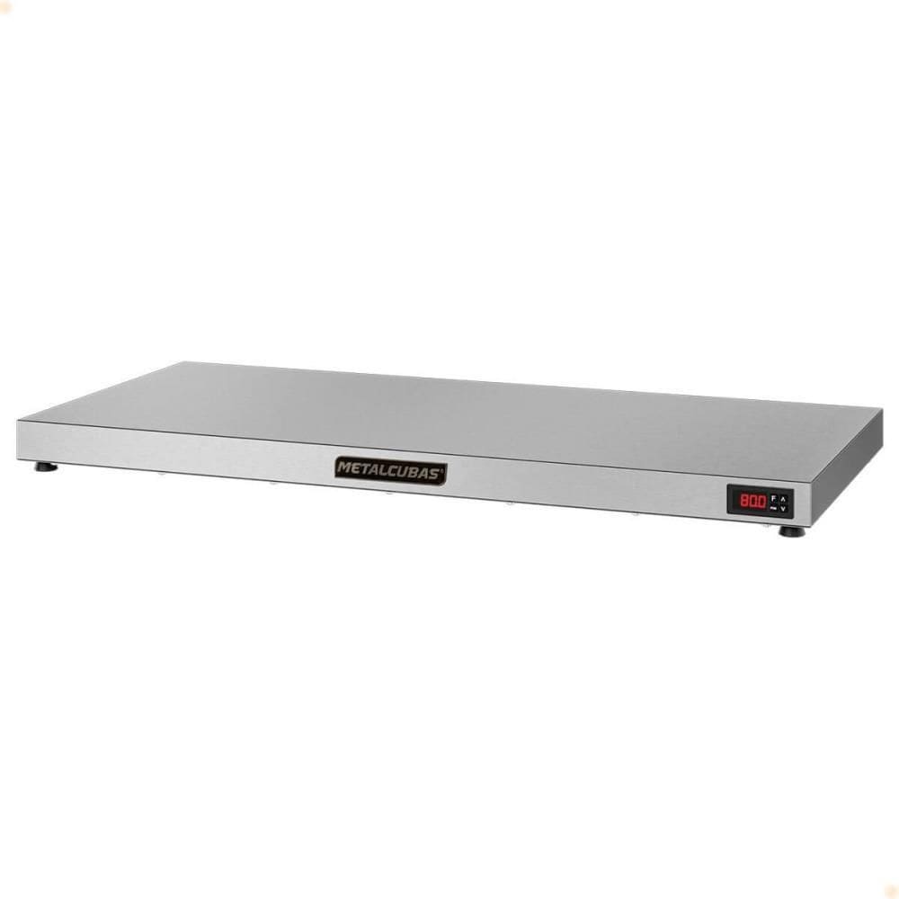 Mesa Quente Pista Aquecida Aço Inox Metalcubas Temperatura Regulável 100x45cm PAM 1000 127V