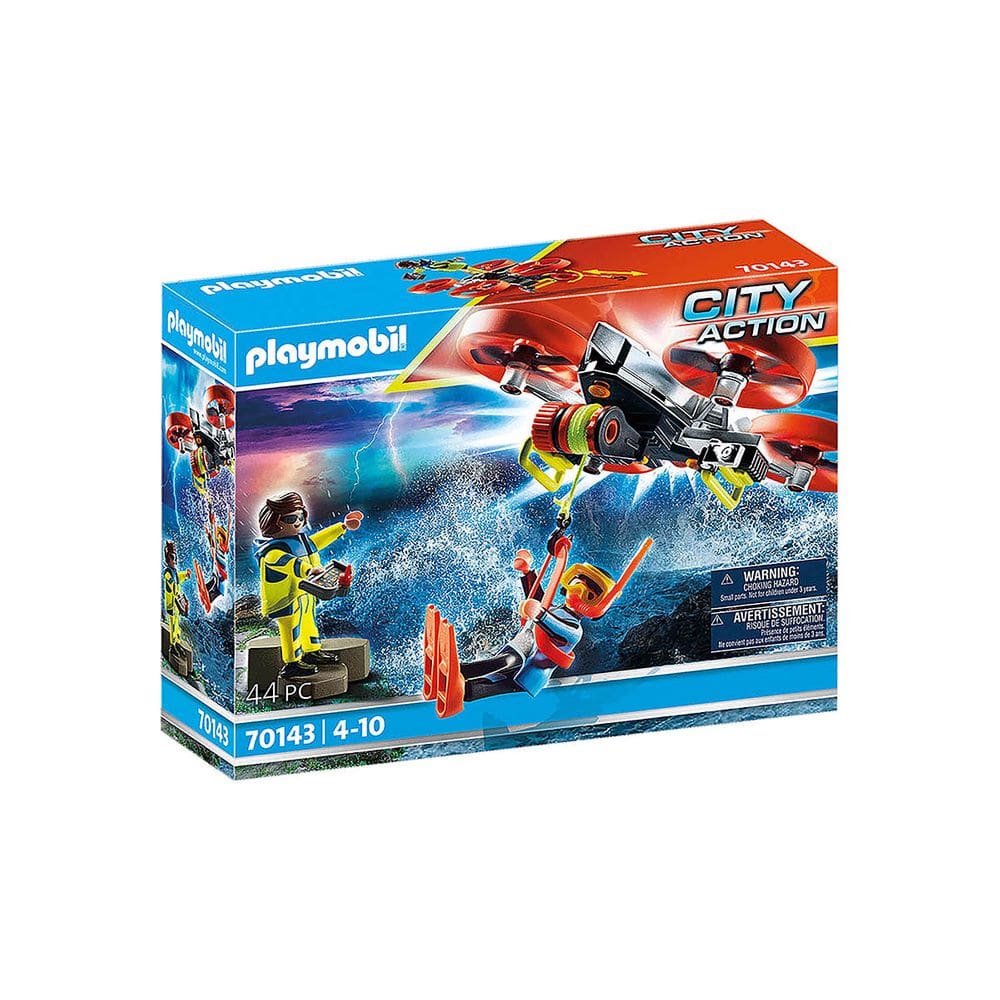 Playmobil - Resgate Mergulhador Com Drone - City Action - 70143