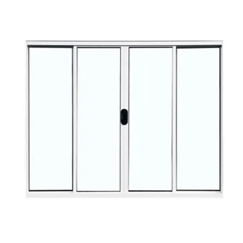 Vitro 4 Folhas Aluminio Branco 1,00x1,20 S/grade